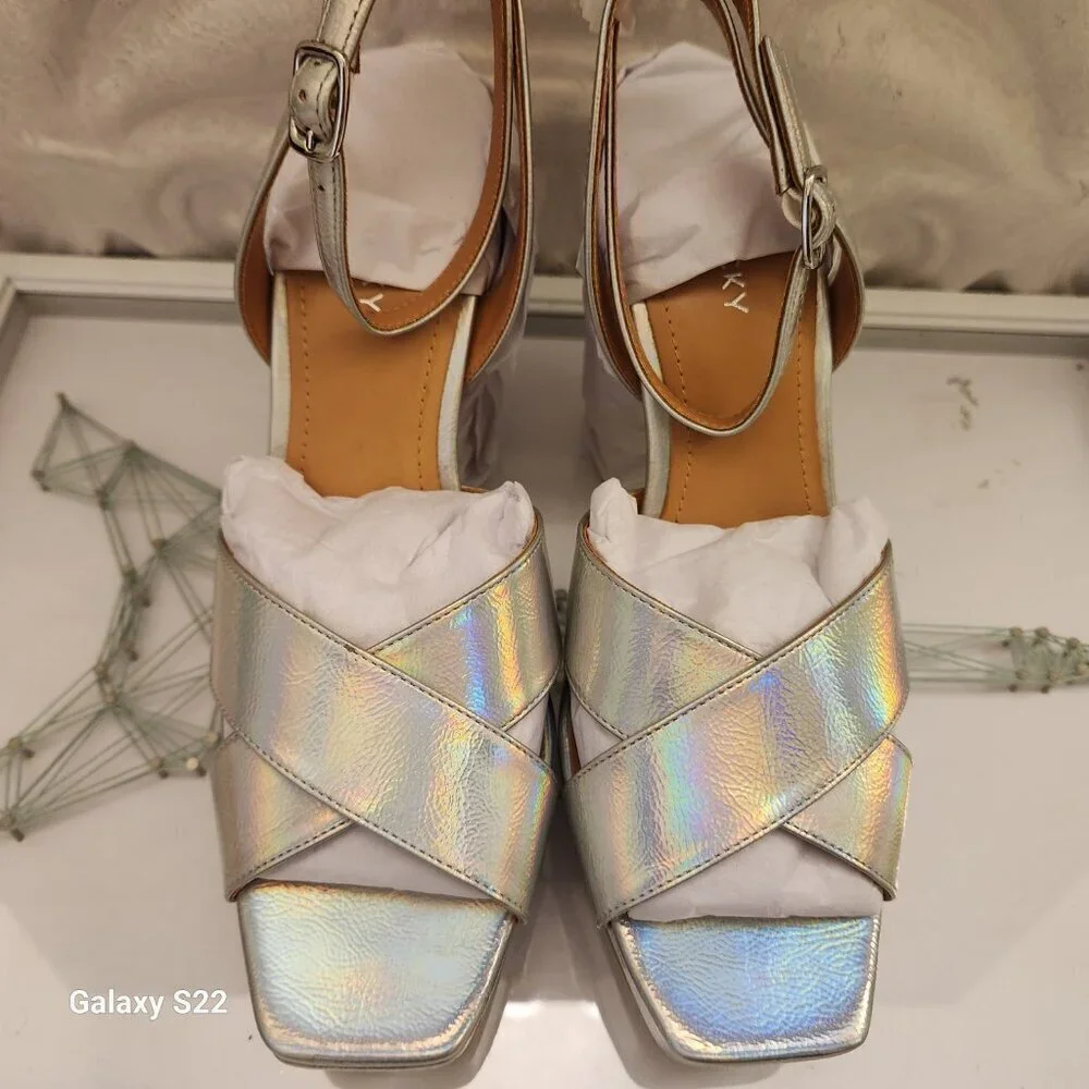 Lisa Vicky Silver Metallic 